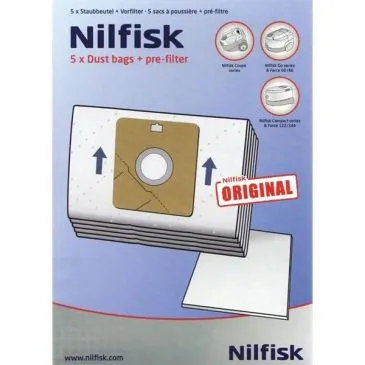 5 sacs aspirateur + 2 pré-filtre - 78602600 - NILFISK