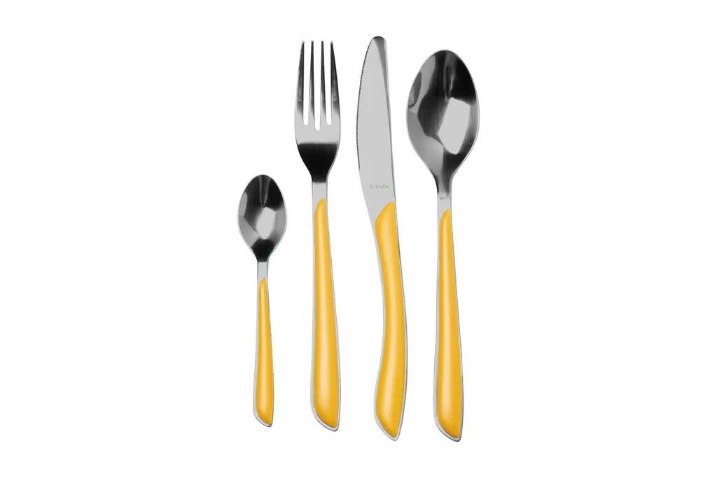Amefa Eclat, Mustard Yellow 2294 set de couverts 24 pièces