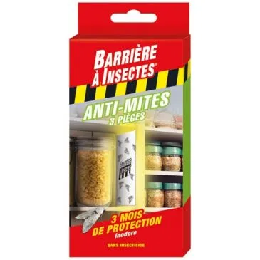 Antimites alimentaires étui de 3 pièges - BARRIÈRE À INSECTE