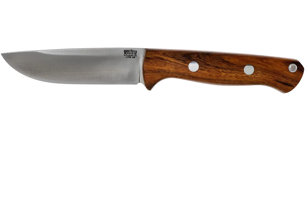 Bark River Bravo 1 LT Hunter CPM 3V, Desert Ironwood, brown sheath