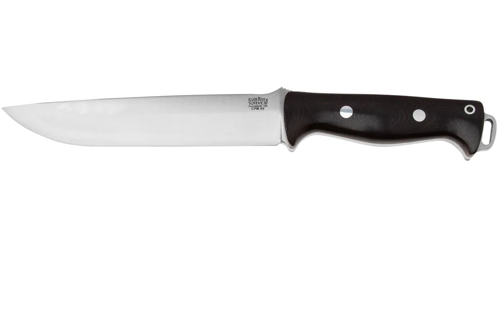 Bark River Bravo 2 CPM 3V, Burgundy Canvas Micarta, couteau outdoor