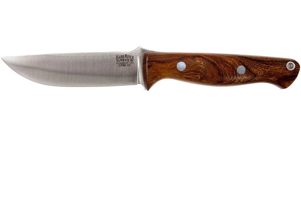 Bark River Gunny CPM 3V, Desert Ironwood, brown sheath