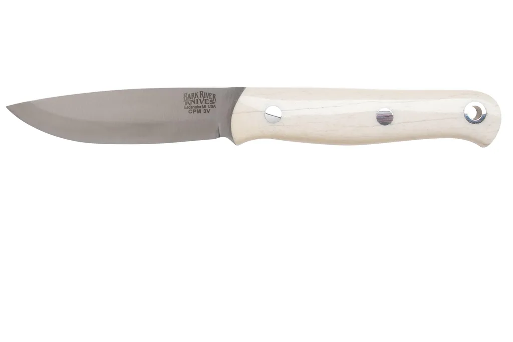 Bark River Ultra-Lite Bushcrafter CPM 3V, Camel Bone couteau de bushcraft
