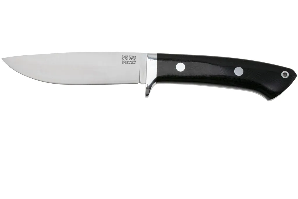Bark River Wilderness 5 CPM Cru-Wear, Black Canvas Micarta, couteau fixe