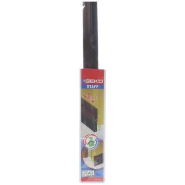 Bas de porte adhésif pvc+brosse 98cm marron - GEKO