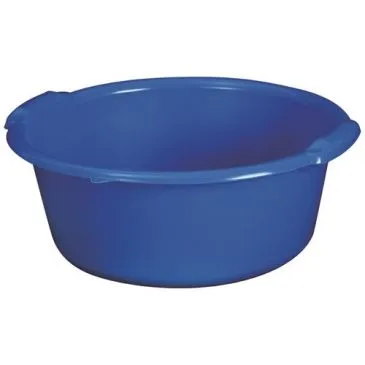 Bassine ronde 14l d42x17cm bleu - ALUMINIUM ET PLASTIQ
