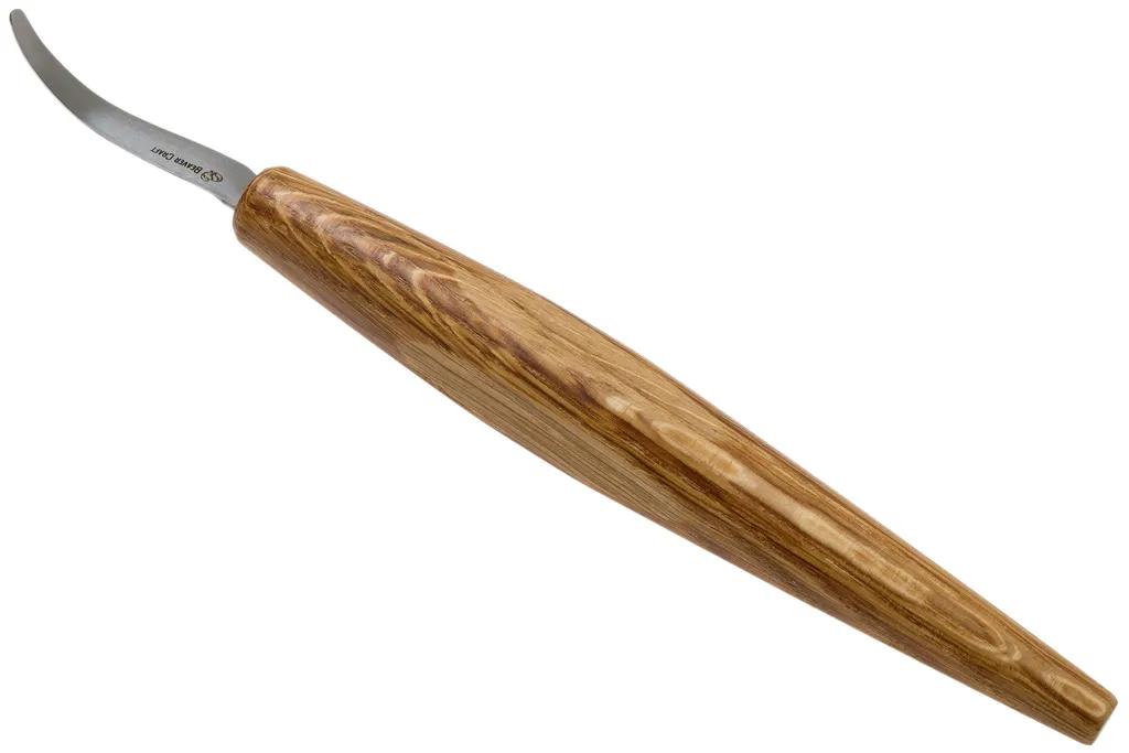 BeaverCraft Open Curve Hook Knife SK4LS, couteau croche pour gaucher avec étui