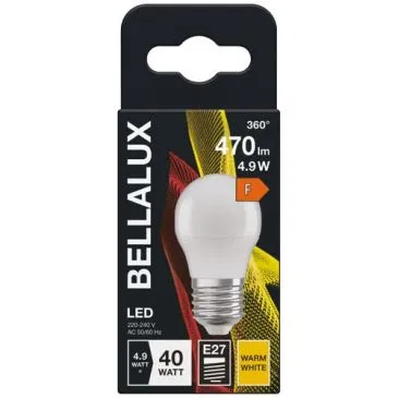 Bellalux led dépoli sphére e27 5.5w chaud 470lm - BELLALUX