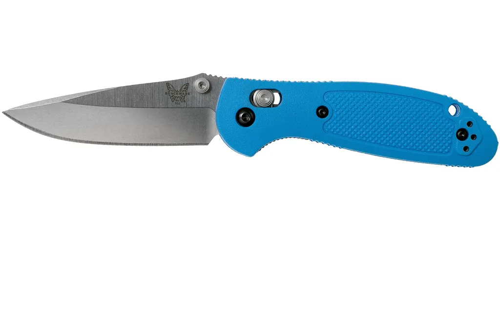 Benchmade Mini-Griptilian 556-BLU-S30V couteau de poche, Mel Pardue design
