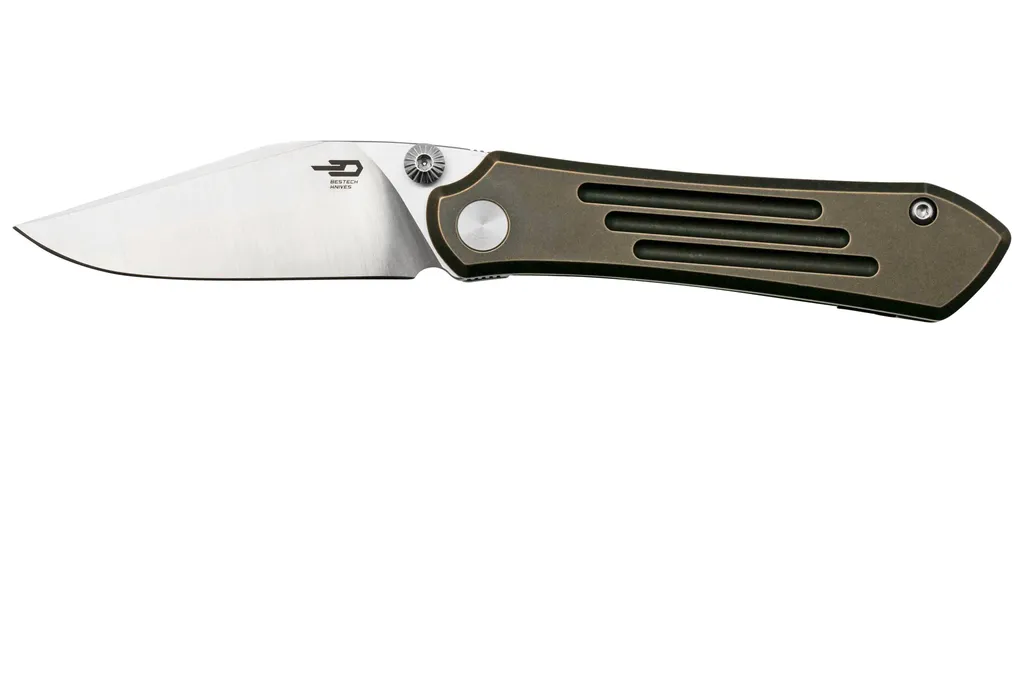 Bestech Icarus BT2302A Satin M390, Black Bronze Stonewash Titanium, couteau de poche