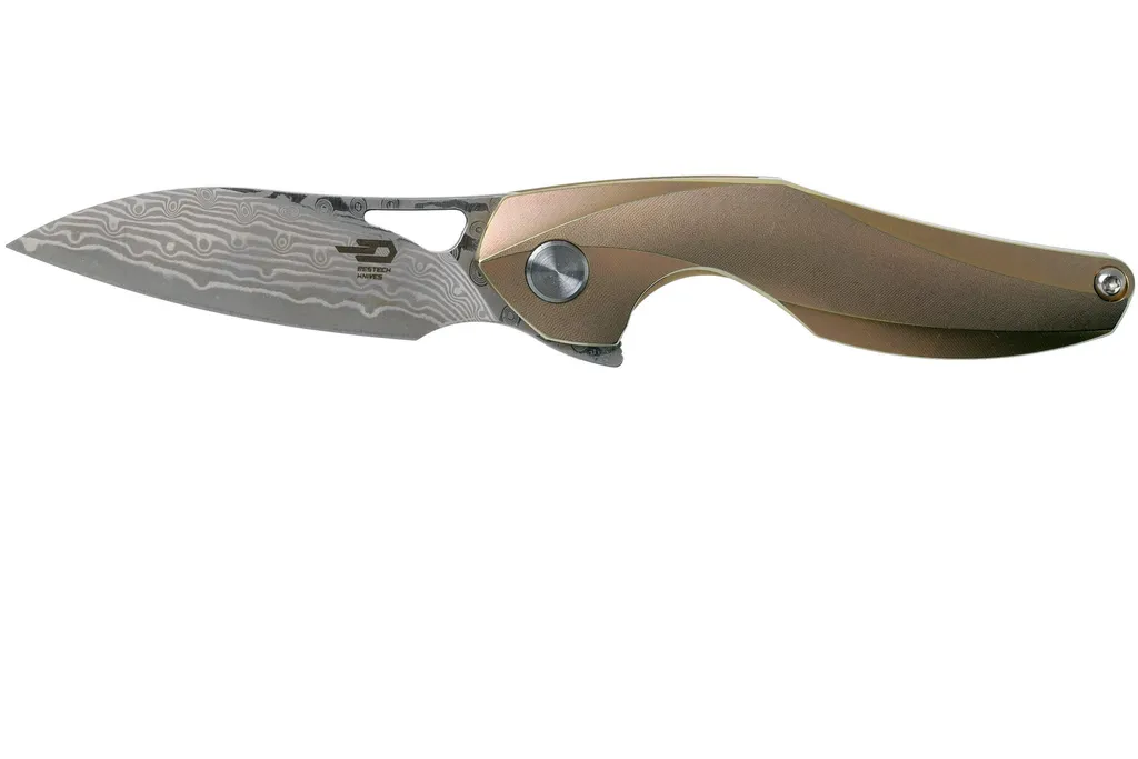Bestech Reticulan BT1810J Damascus Gold, Elijah Isham design