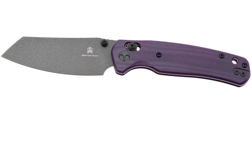 Bestechman Cicada's Wing BMK06B Coated 10Cr15MoV, Purple G10, couteau de poche