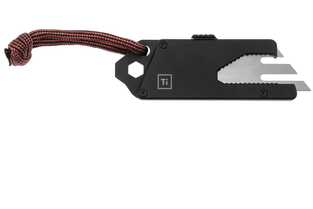 Big Idea Design TPT Slide Titanium Pocket Tool TPT-BK Matte Black Titanium, couteau de poche utility