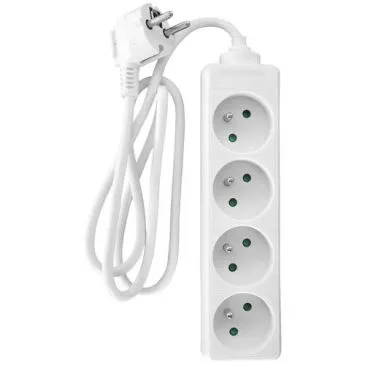 Bloc 4 prises 2p+t 16a blanc - ZENITECH