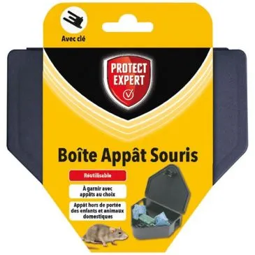 Boite appât souris avec clé de fermeture - PROTECT EXPERT