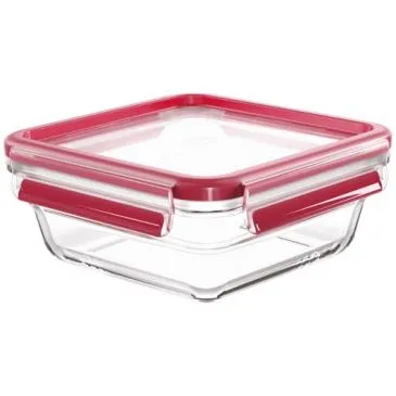 Boîte de conservation carrée 0,8 L - Masterseal Glass - TEFAL