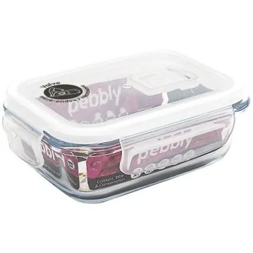 Boîte de conservation rectangulaire 0.4 L - PEBBLY