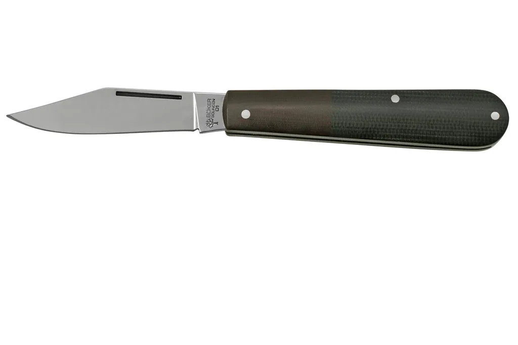 Böker Barlow Maroon Black Micarta, Polished 100401 couteau de poche