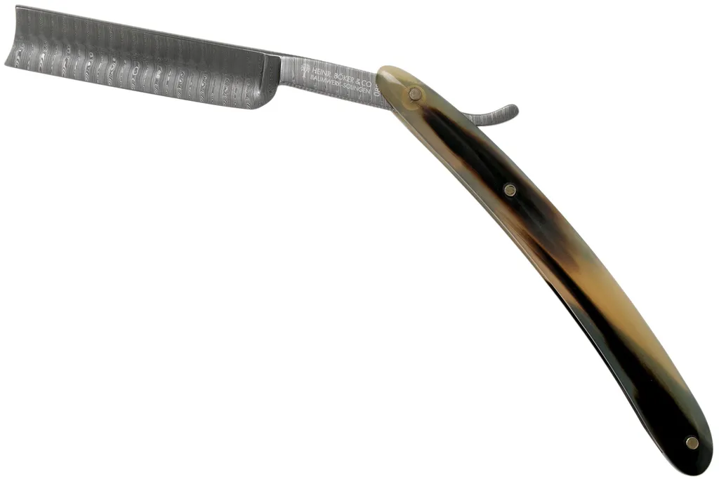 Böker Manufaktur Damascus Horn rasoir coupe-choux 140523DAM
