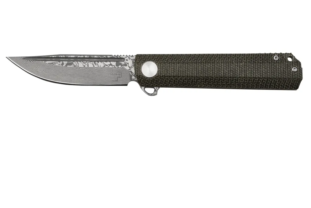 Böker Plus Cataclyst Damascus 01BO478DAM Green Micarta, couteau de poche