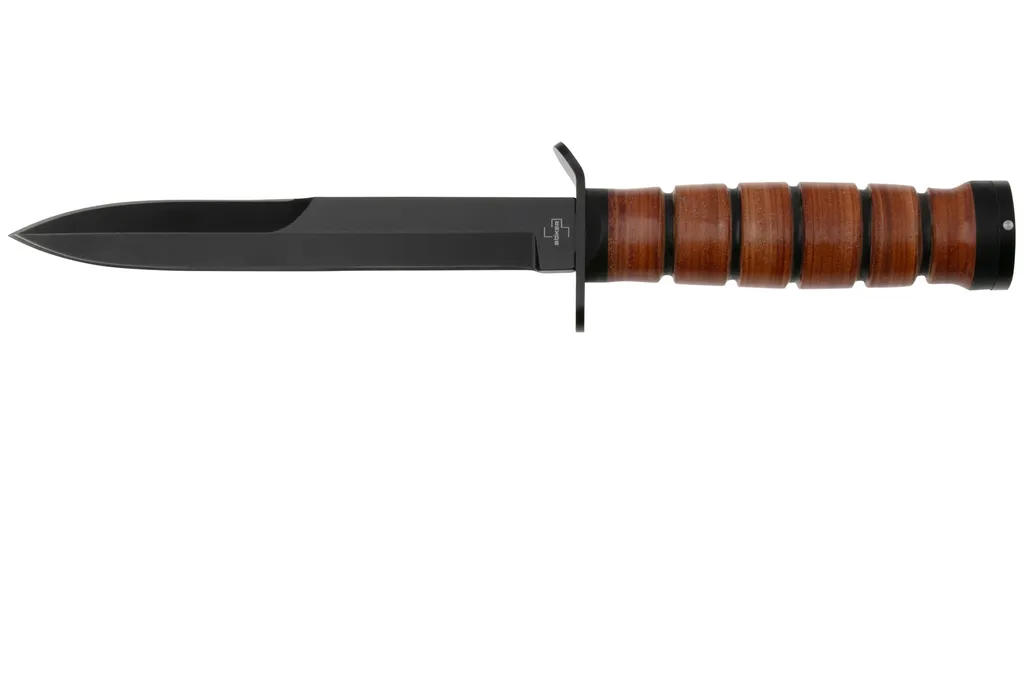 Böker Plus M3 Trench Knife 2.1 02BO119 Black 1095, Leather, couteau fixe