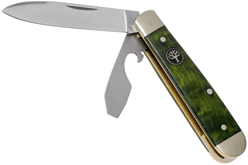 Böker Swell-End Jack Curly Birch Green 112916 couteau de poche