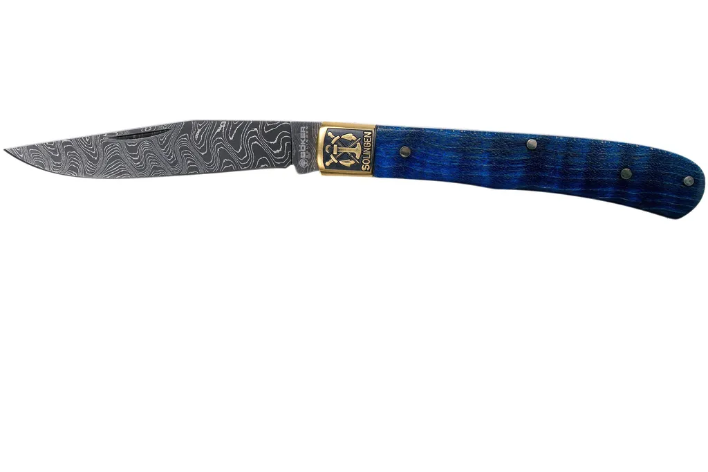 Böker Trapper Uno Annual 2021 Damascus 1132021DAM Limited Edition couteau de poche
