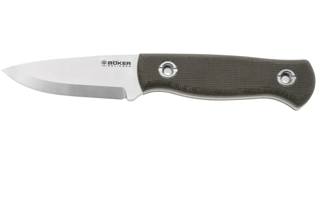 Böker Vigtig vs. Wild 121509 CPM MagnaCut, Green Canvas Micarta, couteau de survie