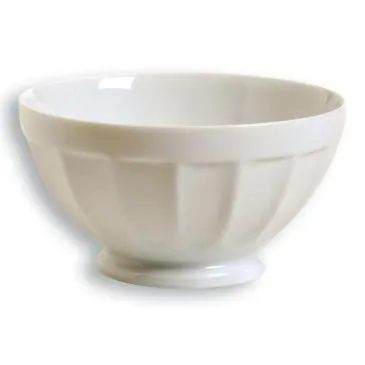 Bol à côtes blanc 14 cm - GIRARD