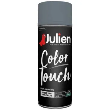 Bombe peinture 400 ml Gris Anthracite - Color Touch Satin - JULIEN