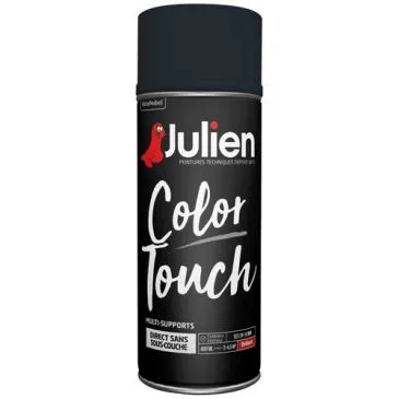 Bombe peinture 400 ml Noir - Color Touch Brillant - JULIEN