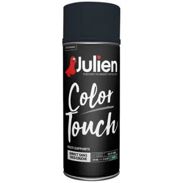 Bombe peinture 400 ml Noir - Color Touch Satin - JULIEN