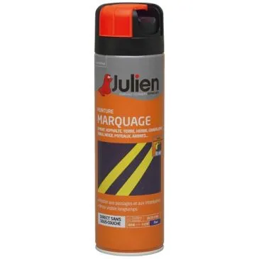 Bombe peinture Marquage 500 ml Orange Fluo - JULIEN