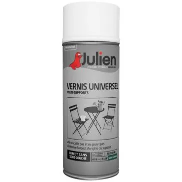 Bombe vernis universel 400 ml Incolore Satin - JULIEN