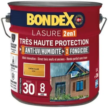 Bondex lasure ind 30 / 8 ans 2.5 L chêne clair - BONDEX