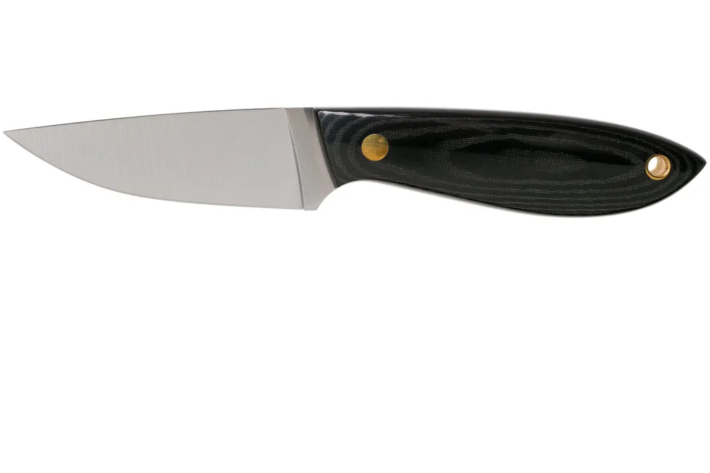 Brisa Bobtail 80, 035-L Flat Black Micarta, couteau de cou