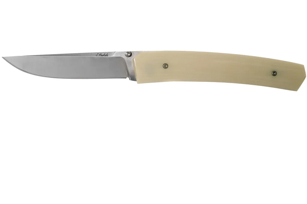 Brisa Piili 85 Ivory Micarta 2861 couteau de poche, Jukka Hankala design