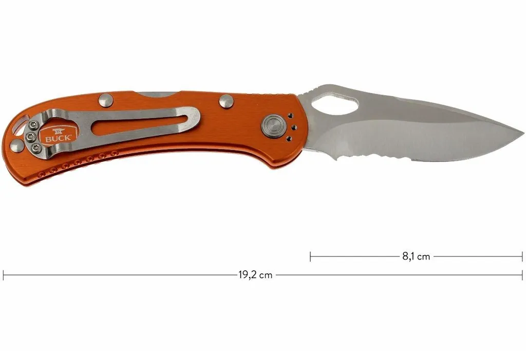 Buck 722 Spitfire 0722ORX1-B plain edge/serrated, orange