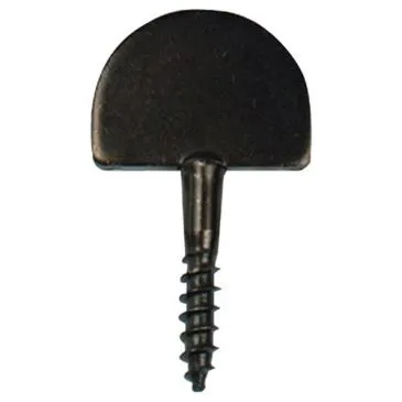Butée droite à vis - D6 - 57 x 25 x 3.5 mm - noir - AFBAT