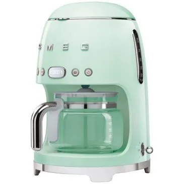 Cafetière filtre 10 tasses programmable Vert d'Eau - Années 50 - DCF02PGEU - SMEG