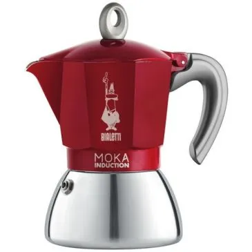 Cafetière italienne 2 tasses - Moka Induction Rouge - BIALETTI