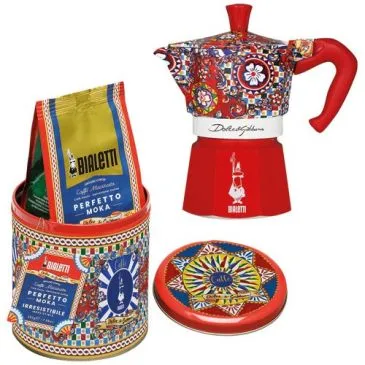 Cafetière italienne 3 tasses + boîte - Moka Express Dolce & Gabbana - DOLCE & GABBANA