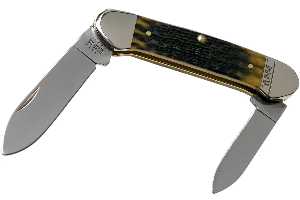 Case Canoe Olive Green Bone, Russell Jig, 13286, 62131 SS couteau de poche