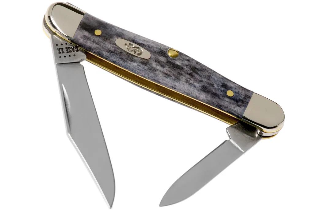 Case Half Whittler Pocket Worn Grey Bone, Crandall Jig, 58416, 6208 CV couteau de poche