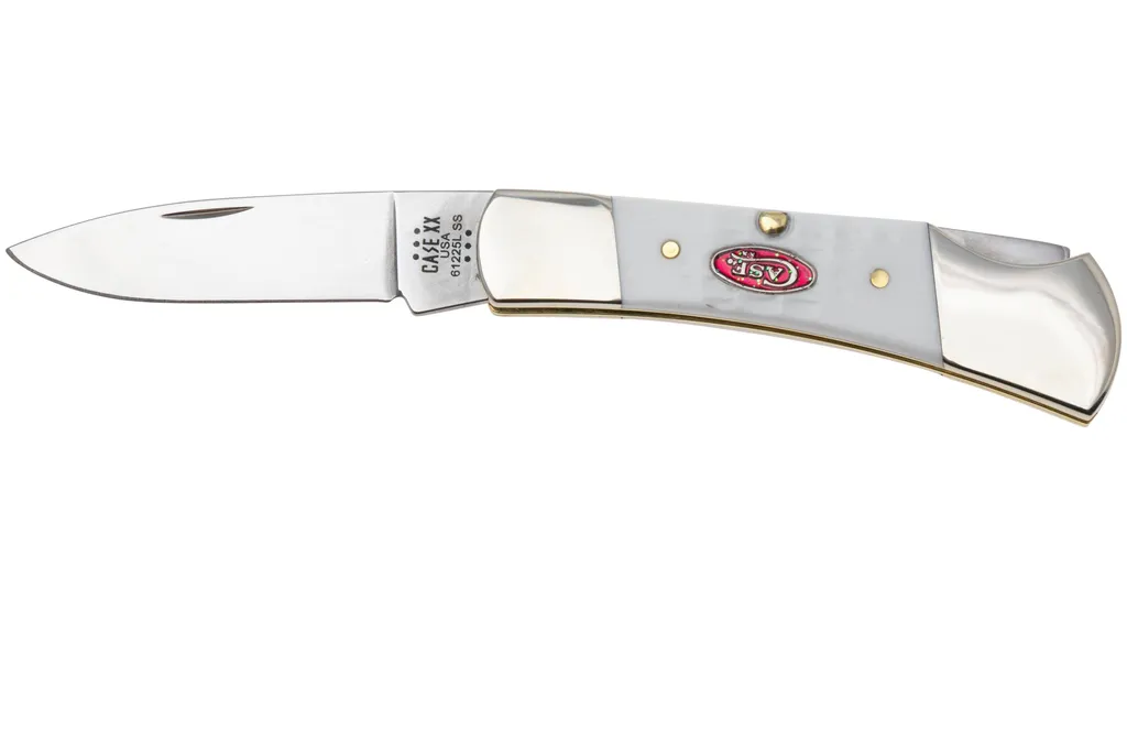 Case Lockback 60199 Standard Jig White Synthetic SparXX 61225L SS, couteau de poche