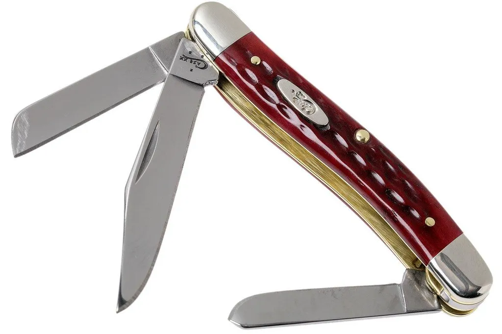 Case Medium Stockman Pocket Worn Old Red Bone, 00786, 6318 SS couteau poche