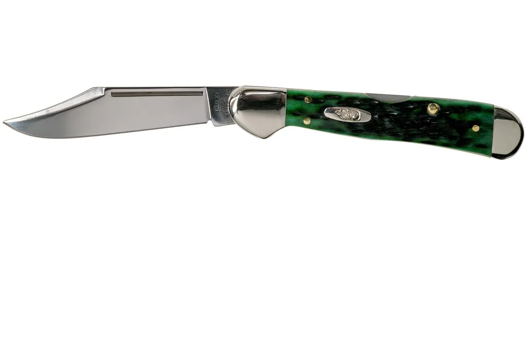 Case Mini Copperlock Pocket Worn Bermuda Green Bone, Peach Seed Jig, 09723, 61749L SS couteau de poche