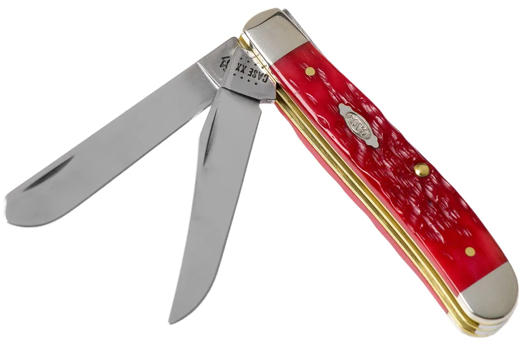 Case Mini Trapper Dark Red Bone, Peach Seed Jig, 31952, 6207 CV couteau de poche