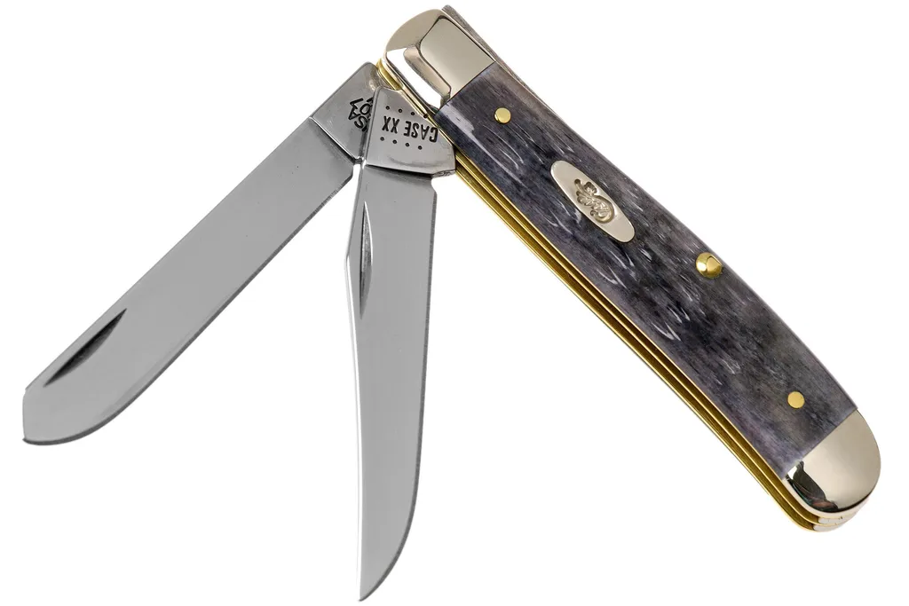 Case Mini Trapper Pocket Worn Grey Bone, Crandall Jig, 58414, 6207 CV couteau de poche