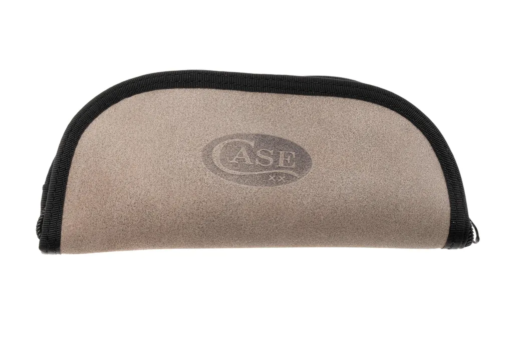 Case Taco Pouch 50283 Grey Suede Leather, pochette pour couteau de poche